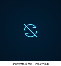 Sync Disabled | Neon Style Icon