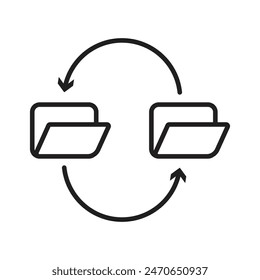 Sync Icon for Data Coordination, Team Collaboration, and Efficient Management