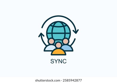 Sync Icon Or Logo Isolated Illustration