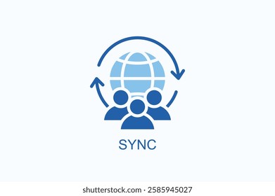 Sync Icon Or Logo Isolated Illustration