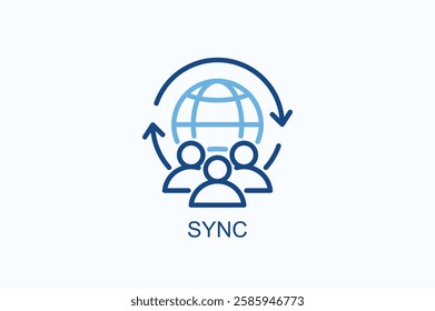 Sync Icon Or Logo Isolated Illustration