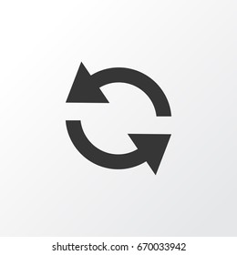 Sync Icon Symbol. Premium Quality Isolated Sync Synchronize Circle Icon Element In Trendy Style.