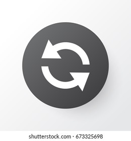 Sync Icon Symbol. Premium Quality Isolated Synchronize Element In Trendy Style.