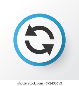 Sync Icon Symbol. Premium Quality Isolated Synchronize Element In Trendy Style.
