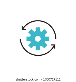 sync icon vector illustration modern style design. isolated on white background
