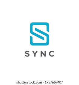 Sync Letter S Vector Logo Template