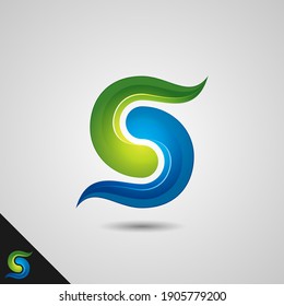 Sync Logo Symbol With letter S concept