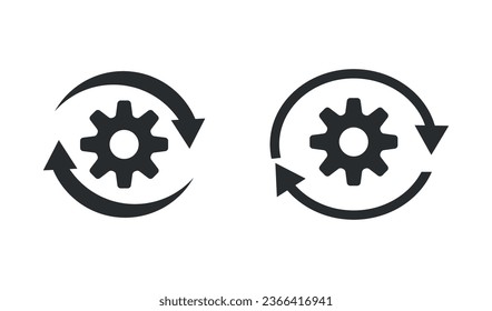 Sync process set. Circle arrows icon set. Vector illustration isolated on white background.Eps 10.