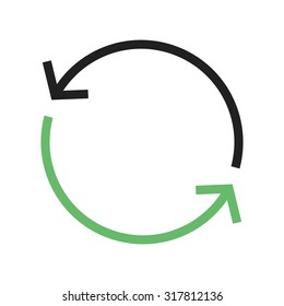 Sync, refresh, update icon vector image. Can also be used for phone and communication. Suitable for use on web apps, mobile apps and print media.