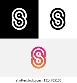 Sync S Letter Infinity Icon Logo