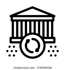 sync update icon vector. sync update sign. isolated contour symbol illustration
