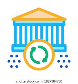 sync update icon vector. sync update sign. color symbol illustration