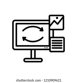 Sync vector icon