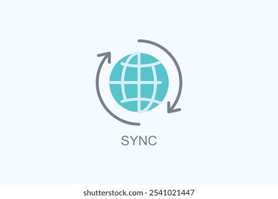 Sync Vector Or Logo Sign Symbol Illustration