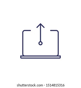 Synchronisation icon suitable for info graphics, websites and print media and interfaces. Line vector icon