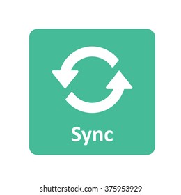 Synchronise icon for web and mobile