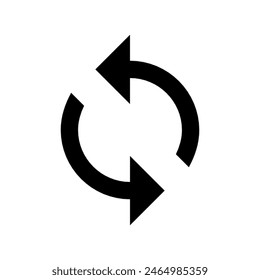 Synchronization arrows icon vector design in eps 10