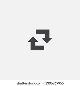 synchronization base icon. Simple sign illustration. synchronization symbol design. Can be used for web, print and mobile