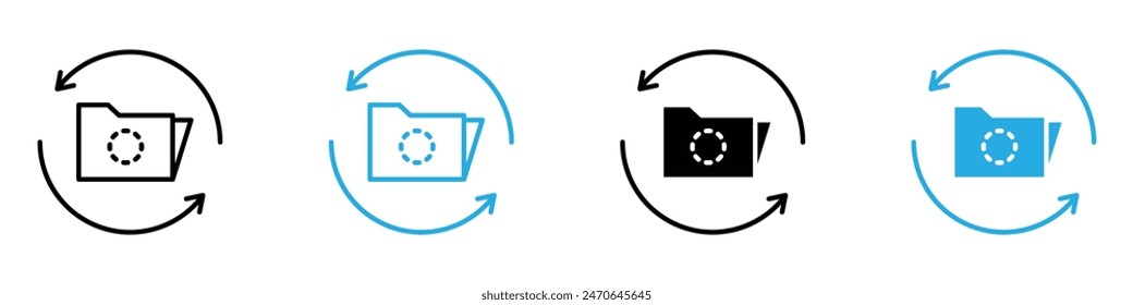 Synchronization Icon for Coordination, Time Management, and Team Collaboration