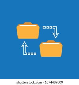 Synchronization icon design. vector illustration