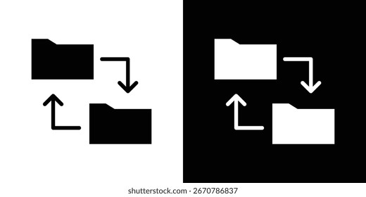 Colección de símbolo de icono de sincronización. Vector plano ilustración de stock.