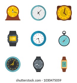 Synchronization icons set. flat set of 9 synchronization icons for web isolated on white background