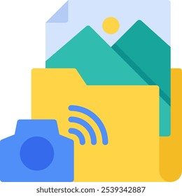 imagem de sincronização ícone ilustração para web, app, apresentação, infográficos ou etc