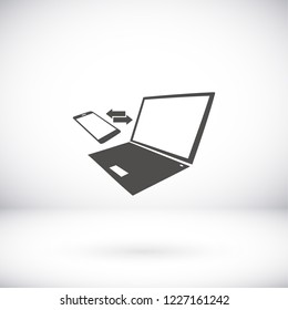Synchronization vector icon.