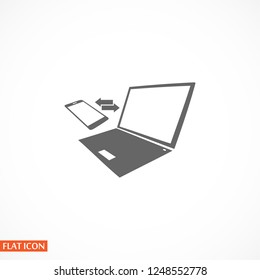 Synchronization vector icon.