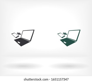 Synchronization vector icon. 