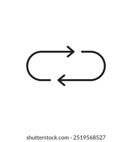Icono de Synchronizationline. Ilustración vectorial. EPS10