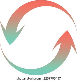 Synchronize Arrow Button Gradient Style