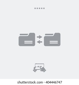 Synchronize computer folders - Single isolated icon