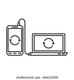 Synchronize devices, laptop and smartphone
