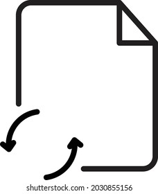 Synchronize file Isolated Vector icon which can easily modify or edit

