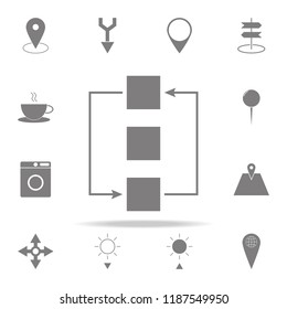 Synchronize folders - Minimal flat icon. web icons universal set for web and mobile