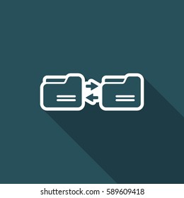 Synchronize folders - Minimal flat icon