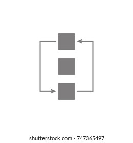 Synchronize folders - Minimal flat icon. Web Icon. Premium quality graphic design. Signs, outline symbols collection, simple icon for websites, web design, mobile app on white background