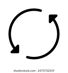 Synchronize Icon Vector Symbol Design Illustration