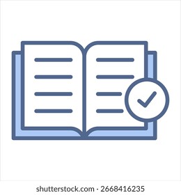 Synchronous Learning Blue Icon Vector Illustration
