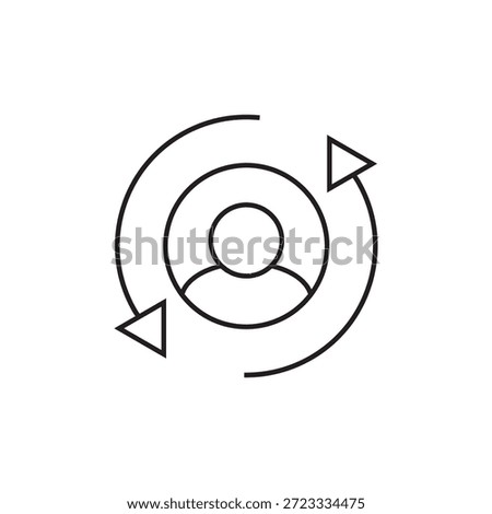 Syncing or updating personal account information symbol