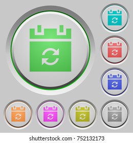 Syncronize schedule color icons on sunk push buttons