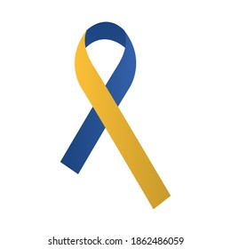 diseño de ilustraciones vectoriales de la campaña de la cinta de abajo del síndrome