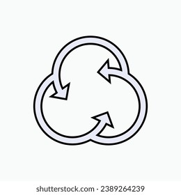 Synergy Icon. Collaboration, Teamwork Symbol. 