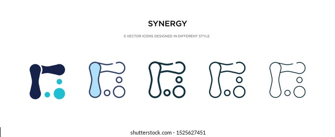 synergy icon in different style vector illustration. two colored and black synergy vector icons designed in filled, outline, line and stroke style can be used for web, mobile, ui