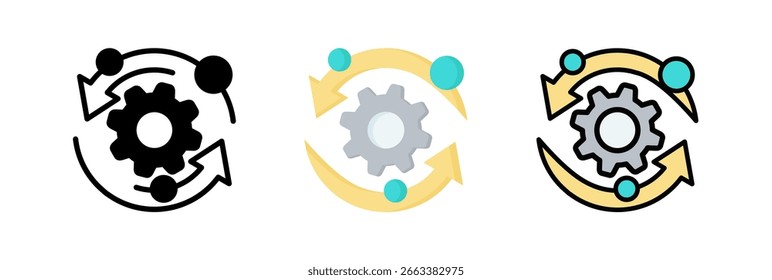 Synergy Icon Element For Design