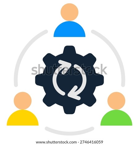 Synergy Icon Element For Design