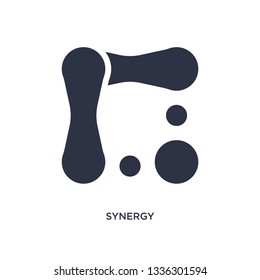 synergy isolated icon. Simple element illustration from geometry concept. synergy editable logo symbol design on white background. Can be use for web and mobile.