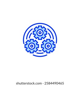 Synergy line icon. Universal creative premium symbol. Vector sign icon logo template. Vector illustration