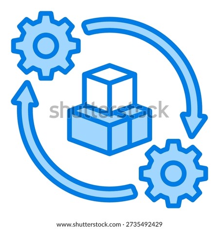 Synergy Simple and clear vector icon. For presentation website, promote, product, service, digital, e-marketing, dominant icon.